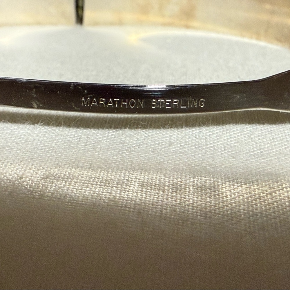 Engraved Silver Bangle Bracelet - Picture 9 of 9